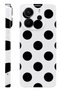 Xiaomi Redmi Note 14 Black Polka Dot Protect Slim Glossy Full Print Camera Protected Phone Case