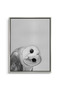 Barn Owl Kids Wall Art | Portrait Framed Canvas Print with Gold Foil Embossed | Luxury Islamic Decor for Kids Room - 2