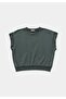 Regular Fit Round Neck Plain Women's Green Short Sleeve T-Shirt - 5