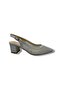 Desire 356-26 Sequined, Satin, Mesh, Stoned, Square Heel Women's Shoes 6cm - 2