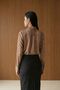 My Fashion Striped Velvet Textured Buttoned Shirt - 4
