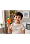 Kids Bubble Fan Toy with Built-in Bubble Solution, Handheld Bubble Blower for Indoor & Outdoor Play-Orange - 3