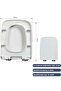 MostNow U Shape Toilet Seat with Adjustable Hinges, Soft Close and Quick-Release for Easy Cleaning - White - 2