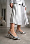 Çpç150 Silver Women's Heeled Shoes