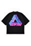 Unisex Women's Men's Palace Front Back Written Logo Front Printed Oversize Thick Fabric Relaxed Cut Cotton T-Shirt - 3