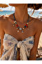 Bohemian Nerissa & Maravis Sea Breeze Natural Stone Detailed Design Necklace - 2