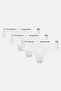 Women 3Pcs Brand Logo Bikini Panties, White - 4