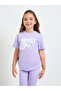 Girls Graphic Print Oversized T-Shirt and Leggings Set - 3