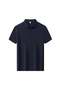 Arw98136 Seri̇ntutan--High Quality Men's Mercerized Polo Collar Tshirt with Snap Fasteners