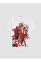 Vizyon New Season White 100% Cotton Oversize Women's T-Shirt - 5