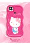Poco C31 Compatible Case Camera Protector Red Silicone Couple Phone Case Kitty Pattern - 2