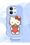 Redmi 15C 5g Compatible Case Camera Protector Blue Silicone Couple Phone Case Kitty Pattern - 2