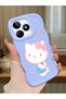 Realme C53 Compatible Case Camera Protector Blue Silicone Couple Phone Case Kitty Pattern