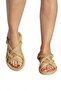 Republic Bodrum Women's Handmade Rope Drawstring Straw Sandals Beige - 5