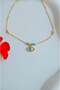 Nazar Eye Detailed Zircon Stone Anklet with Thin Chain Adjustable - 6