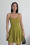 Princess Model Strapless Fat Green Dress