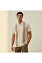 Men Short Sleeves Striped Ottoman Polo T-shirt