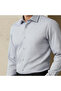 Men Slim Fit Spread Collar Textured Long Sleeve Shirt - 4