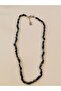 Lapis Lazuli Lentil Grain Natural Stone Necklace 45 cm – Certified Handmade Natural Stone Necklace - 2