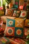 Bohemian Mandala Patterned Decorative Throw Pillow Cover |   Ethnic Energetic & Stylish Living Room Decor 4-Piece Throw Pillow Cover Set - 6