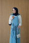 Women's Beaded Embroidered Strap Denim Slopet Dress