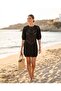Summer Cute Embroidered Modern Geometric Pattern Knitwear Dress - 4