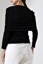 Women's Sandy Draped Long Sleeve Blouse - 8