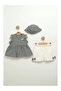 Hat, Gingham Tunic, Shorts Girls' Set (6,9,12 Months) - 2