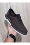 Brown Nubuck Leather Men's Casual Shoes - 3