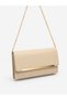 Cream Women's Chain Strap Portfolio Bag – Stylish Evening Dress Shoulder and Hand Bag Suitable for Daily Use - 3
