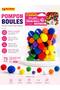 Arts and Crafts fluffy pompom balls Assorted Sizes mix color pack of 70pcs Pack set of 3 Pack - 5