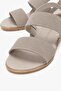 Buckle-Strapped Double-Strapped Women's Sandals Vison - 3