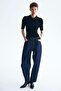 Pointelle-knit top