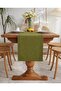 Organic Raw Linen Table Runner 40X150 cm - Buldan Woven Linen Decorative Tablecloth - 3