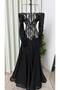 Lace evening dress