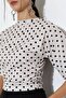 Women's Micro Digital Polka Dot Blouse - 2