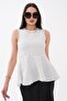 Women's Flounced Polka Dot Sleeveless Blouse 260629 - - 4