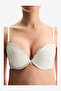 Women Super Push Up Broidery White Wired Padded Bra - 3