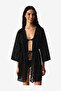 Women Jasmine Black Kimono