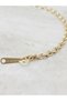Steel Italian Classic Laser Textured Ring Necklace 2 mm Gold Color |   Anti-Tarnish, Women'S, 2 Years Warranty - 3
