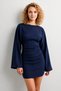 Women's Bodycon Long Bat Sleeve Oysho Mini Dress - 5