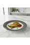 Premium Black & White Melamine Dinner Plate 10.5 Inch - 2
