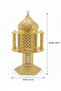 Pilsco Gold Incense Burner Ornate Filigree Mabkhara - 80 × 42 cm - 4