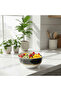 Melamine Serving Bowl | Black & White Geometric Design | 7-Inch - 3