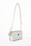 Viatox Vs 1444 Women's Faux Leather 3-Compartment Metal Zipper Crossbody Small Shoulder Bag White - 4