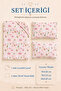 100% Cotton Balloon Teddy Bear Patterned Baby Elastic Sheet Set - 2 Pillowcases 60X120 / 70X120 / 70X110 Mother's Side - Park Bedding - 2