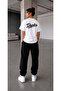 Printed Unisex 0Versize Combed Cotton Short Sleeve T-Shirt - 6