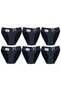 Women's Small Polka Dot Bikini Panties Set of 6