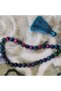Multicolor Tiger Eye Prayer Beads Tasbih with Tassel – Natural Tiger Eye Stone Islamic Misbaha Rosary – 33 Beads Tasbeeh for Dhikr, Prayer & Meditation – Multi Color - 4
