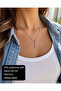 316L Stainless Steel Feather Pendant Exquisite Minimal Design Unisex Gift Necklace